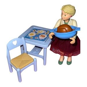 Toy Dining Set with Doll and Accessories